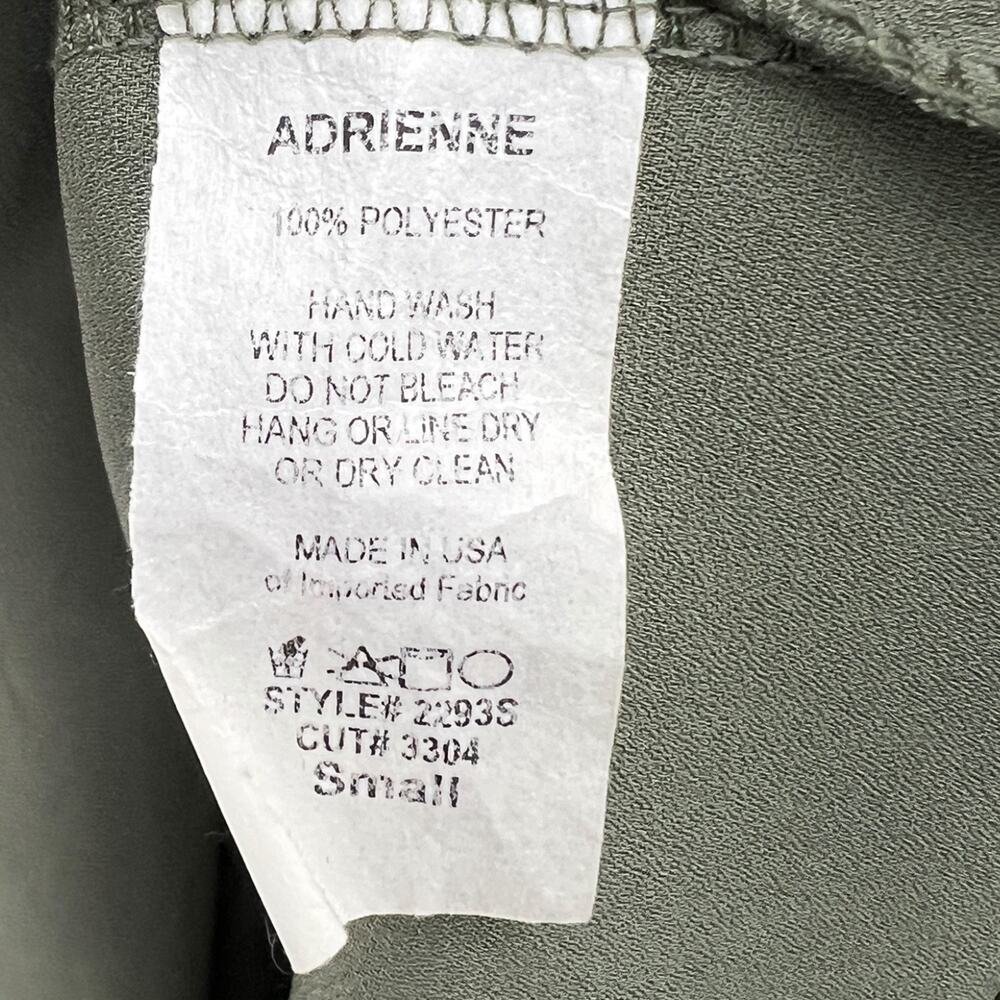 Adrienne Olive Balloon Sleeve Blouse – Size Small - Picture 4 of 4